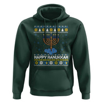 Funny Happy Hanukkah Ugly Sweater Tennis Lover Gift Hoodie - Wonder Print Shop