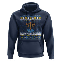Funny Happy Hanukkah Ugly Sweater Tennis Lover Gift Hoodie - Wonder Print Shop