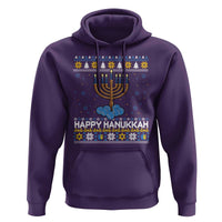 Funny Happy Hanukkah Ugly Sweater Tennis Lover Gift Hoodie - Wonder Print Shop