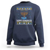 Funny Happy Hanukkah Ugly Sweater Tennis Lover Gift Sweatshirt - Wonder Print Shop