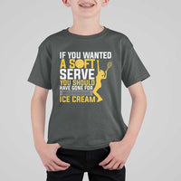 If You Wanted Soft Serve Gone For Ice Cream T Shirt For Kid Tennis Lover Gift - Wonder Print Shop