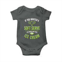 If You Wanted Soft Serve Gone For Ice Cream Baby Onesie Funny Tennis Player Gift - Wonder Print Shop