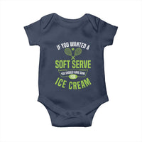 If You Wanted Soft Serve Gone For Ice Cream Baby Onesie Funny Tennis Player Gift - Wonder Print Shop