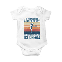 Retro Tennis Player Gift Baby Onesie If You Wanted Soft Serve Gone For Ice Cream - Wonder Print Shop