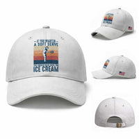 Retro Tennis Player Gift Baseball Cap If You Wanted Soft Serve Gone For Ice Cream