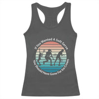 Sarcastic Tennis Girl Gift Racerback Tank Top If You Wanted Soft Serve Gone For Ice Cream - Wonder Print Shop