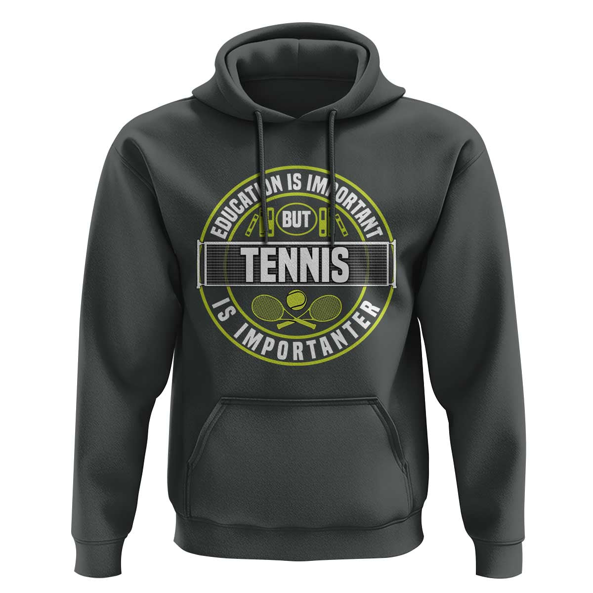 Education Is Important But Tennis Is Importanter Hoodie Tennis Lover - Wonder Print Shop