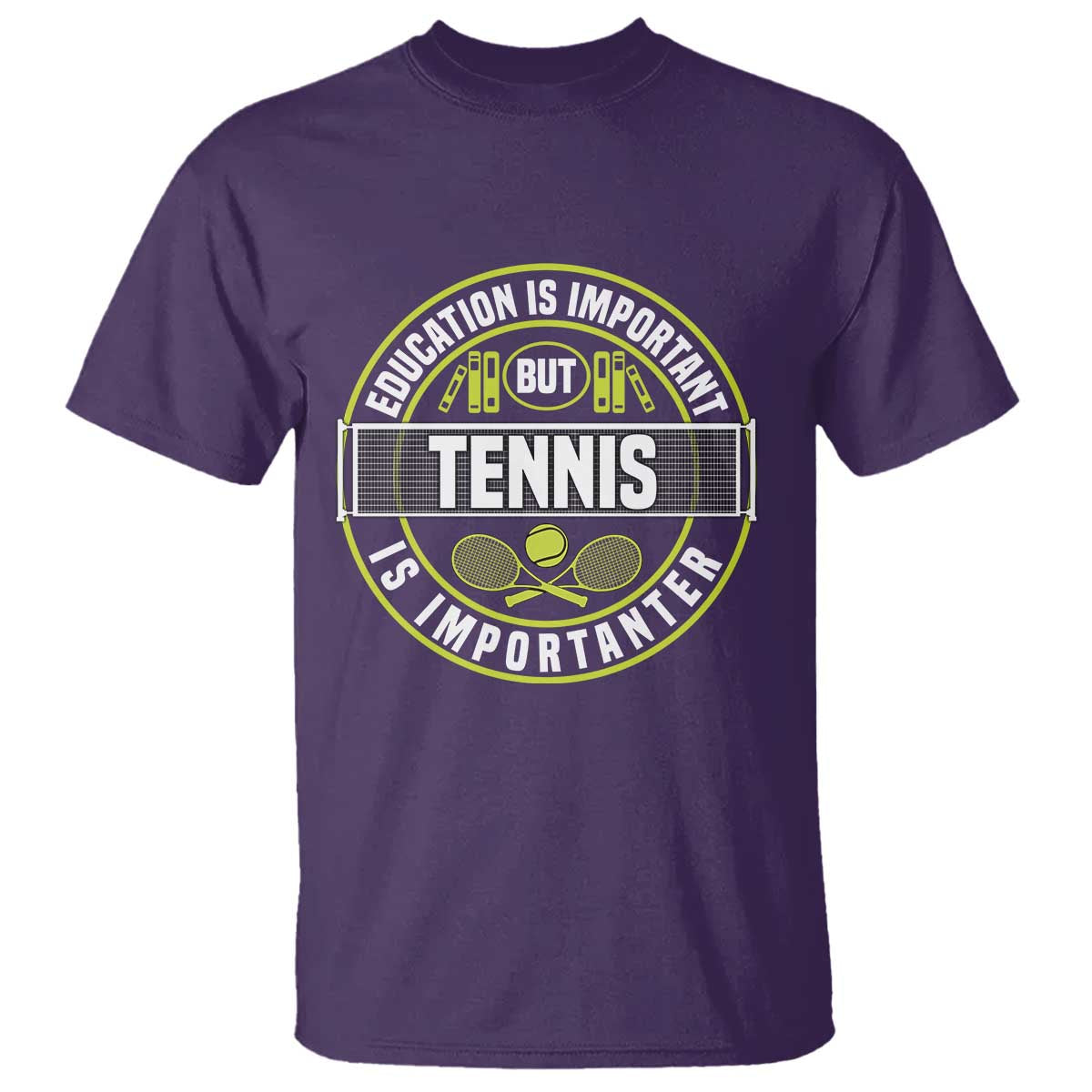 Education Is Important But Tennis Is Importanter T Shirt Tennis Lover - Wonder Print Shop