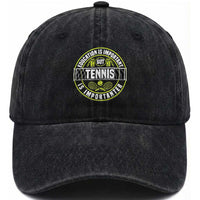 Education Is Important But Tennis Is Importanter Washed Cotton Baseball Cap Tennis Lover