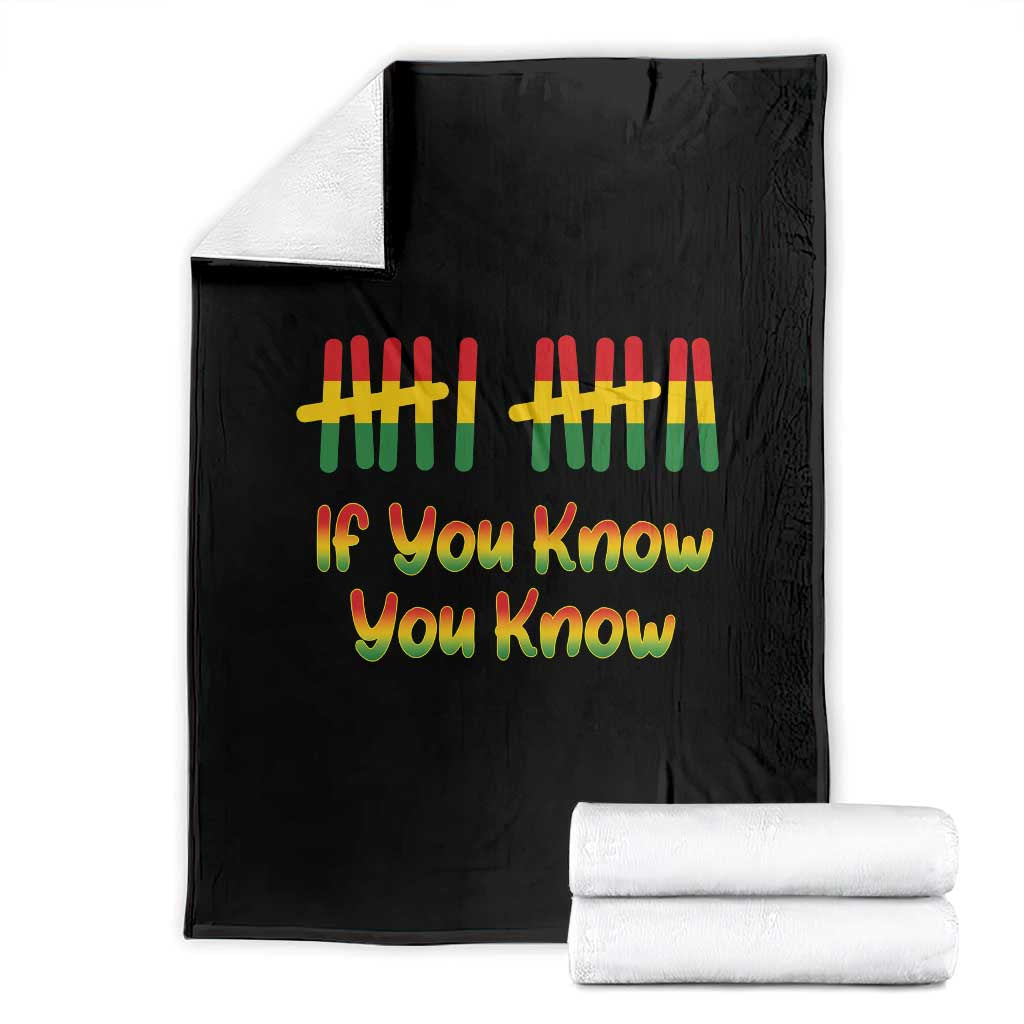 Funny Black History Six Seven Meme Throw Blanket If You Know You Know - Wonder Print Shop