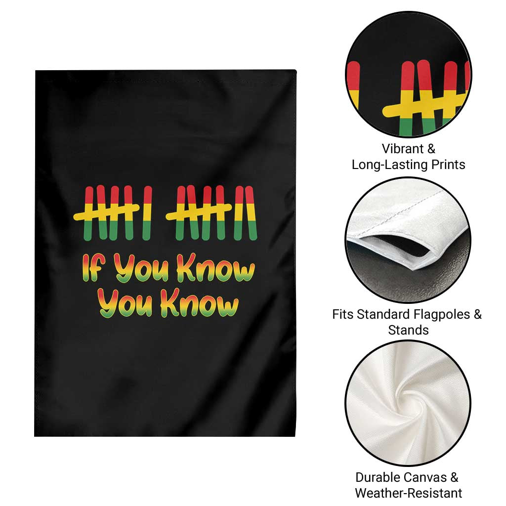 Funny Black History Six Seven Meme Garden Flag If You Know You Know - Wonder Print Shop