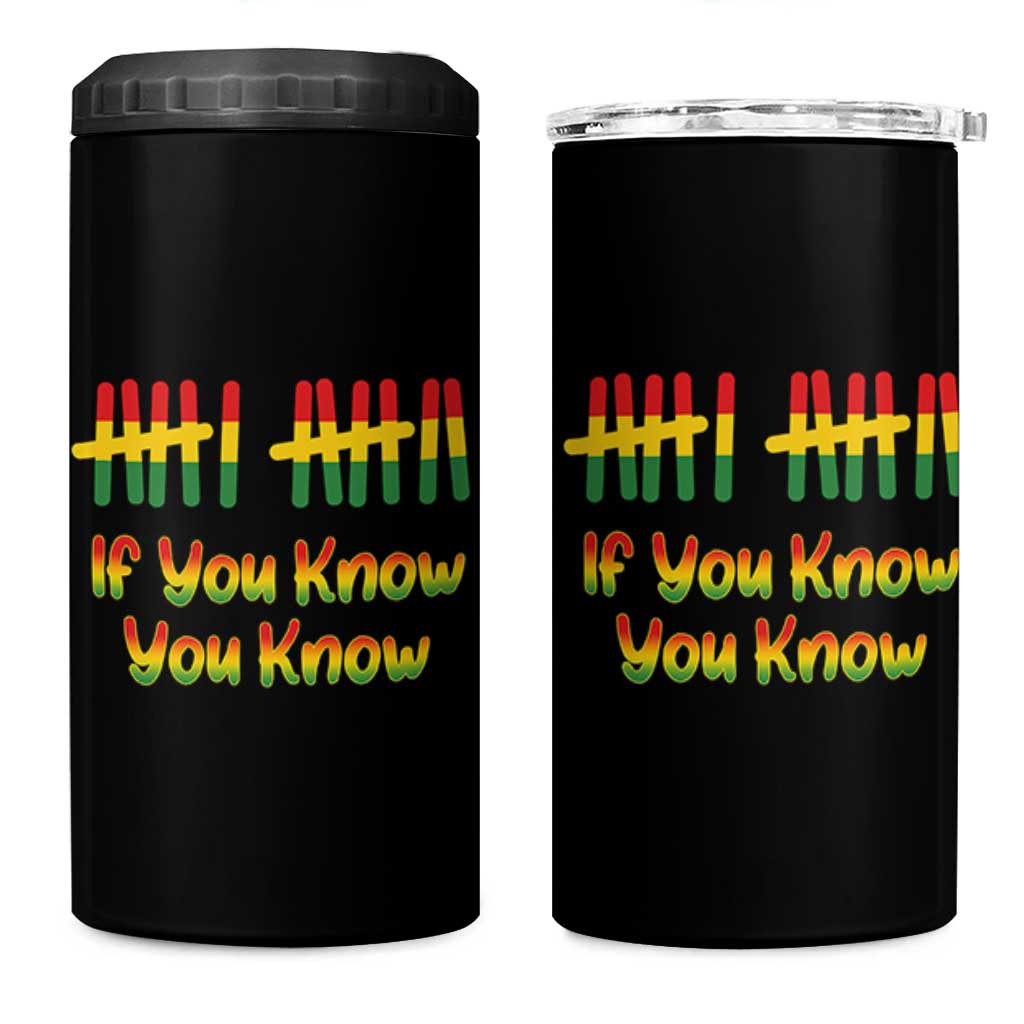 Funny Black History Six Seven Meme 4 in 1 Can Cooler Tumbler If You Know You Know - Wonder Print Shop
