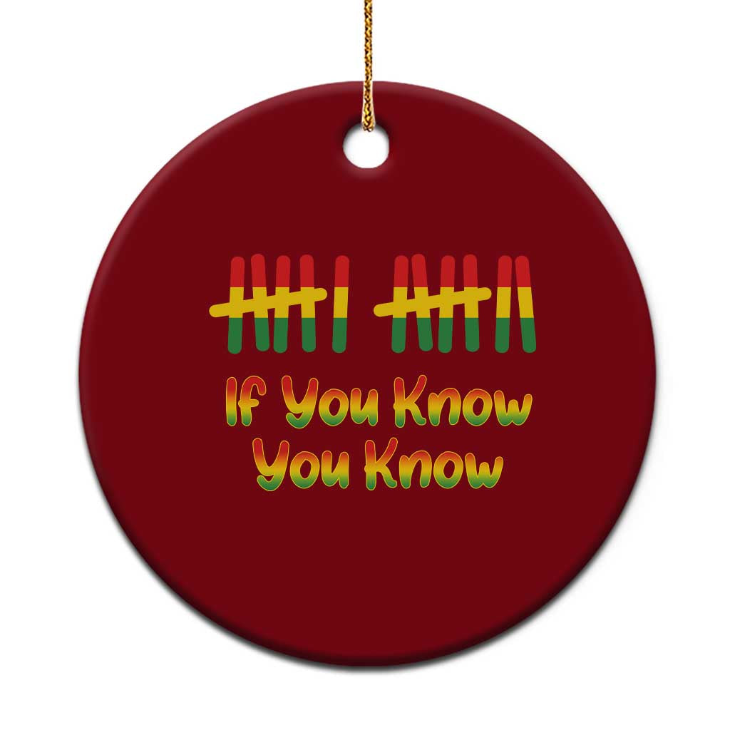 Funny Black History Six Seven Meme Ceramic Ornament If You Know You Know - Wonder Print Shop