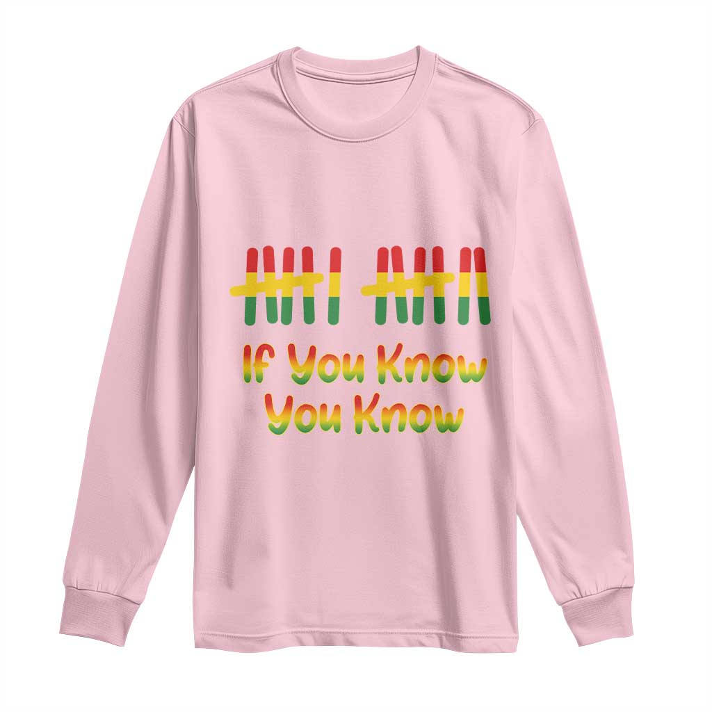 Funny Black History Six Seven Meme Long Sleeve Shirt If You Know You Know - Wonder Print Shop