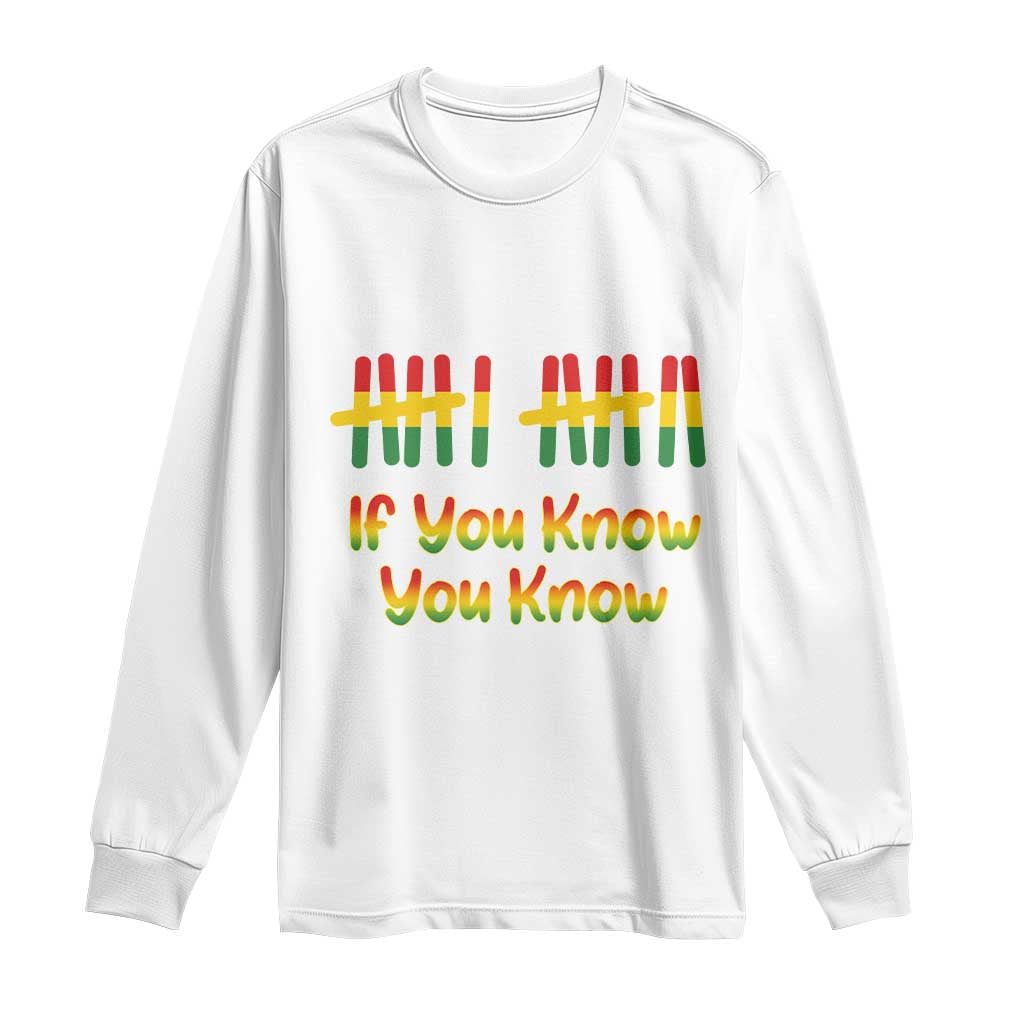 Funny Black History Six Seven Meme Long Sleeve Shirt If You Know You Know - Wonder Print Shop