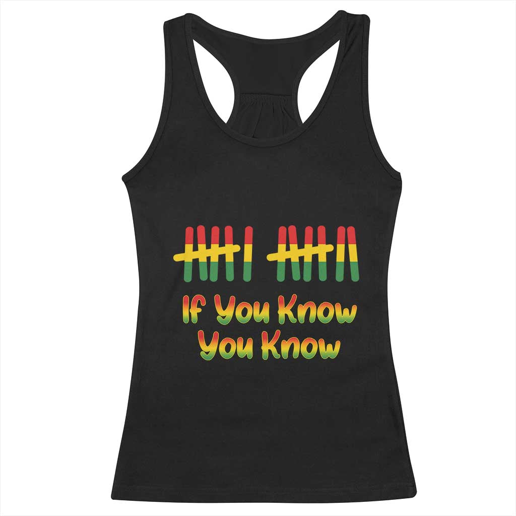 Funny Black History Six Seven Meme Racerback Tank Top If You Know You Know - Wonder Print Shop