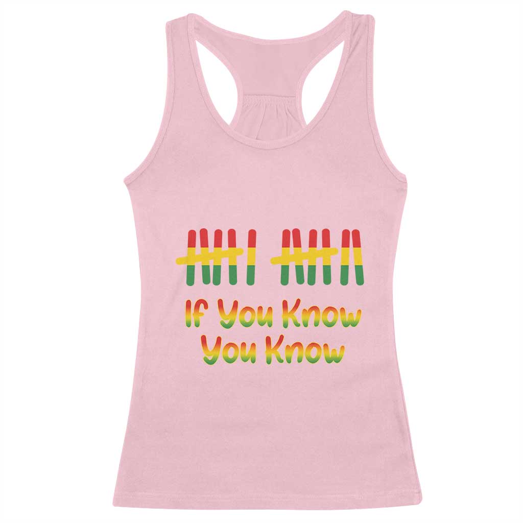 Funny Black History Six Seven Meme Racerback Tank Top If You Know You Know - Wonder Print Shop