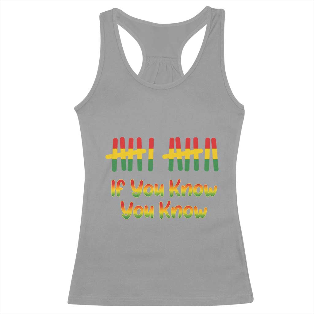 Funny Black History Six Seven Meme Racerback Tank Top If You Know You Know - Wonder Print Shop