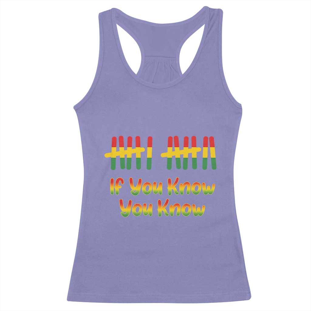 Funny Black History Six Seven Meme Racerback Tank Top If You Know You Know - Wonder Print Shop