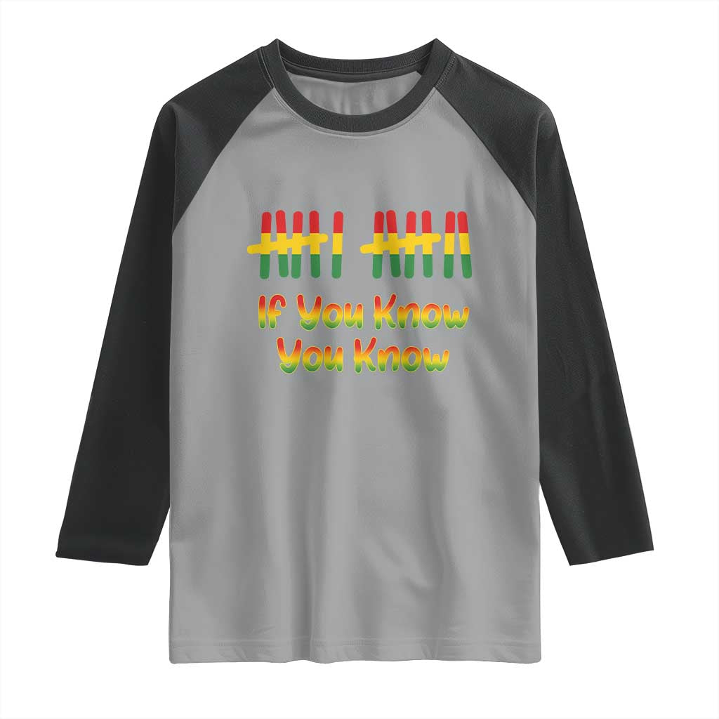 Funny Black History Six Seven Meme Raglan Shirt If You Know You Know - Wonder Print Shop