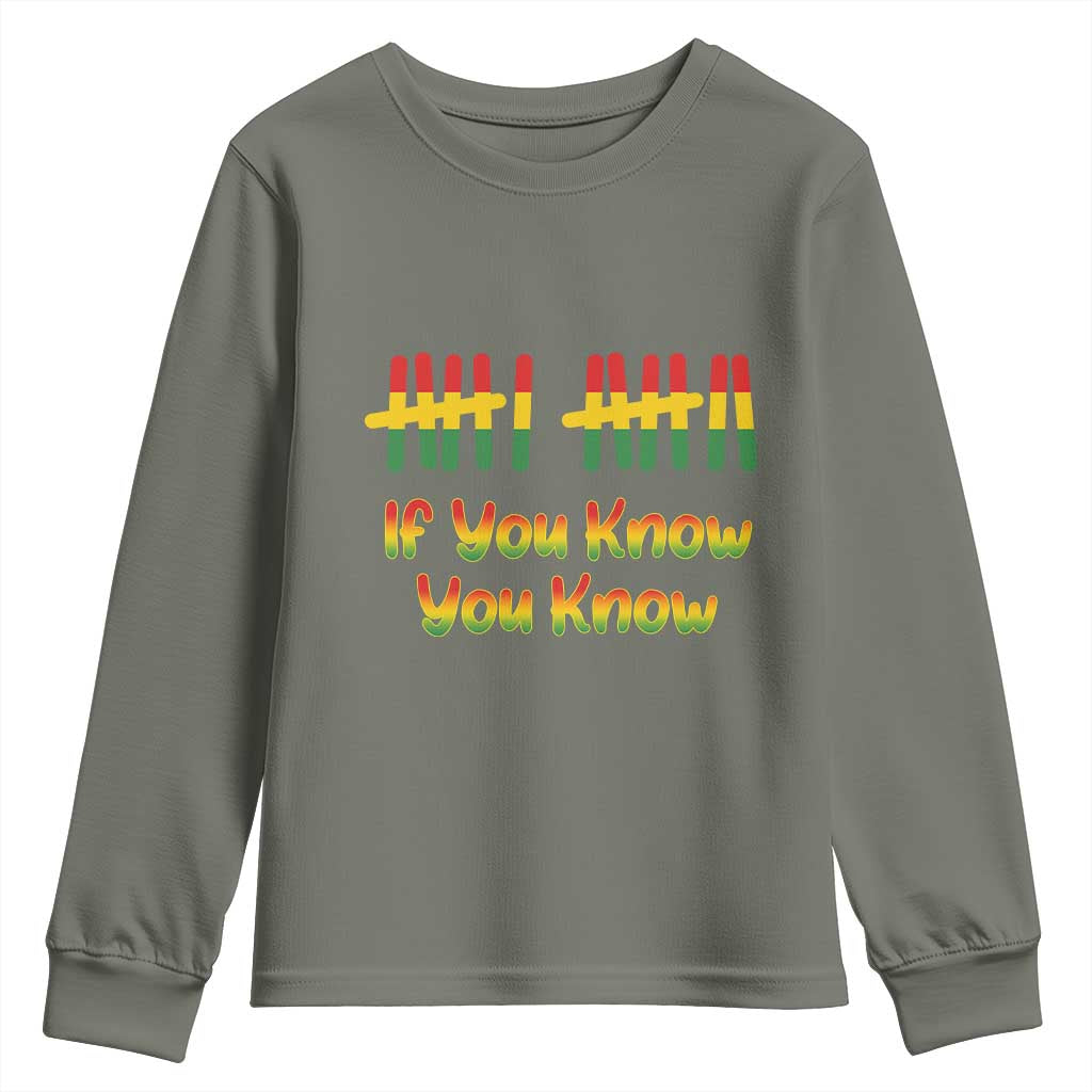 Funny Black History Six Seven Meme Youth Sweatshirt If You Know You Know - Wonder Print Shop