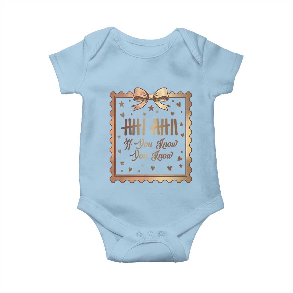If You Know You Know Six Seven Meme Baby Onesie African American Gift