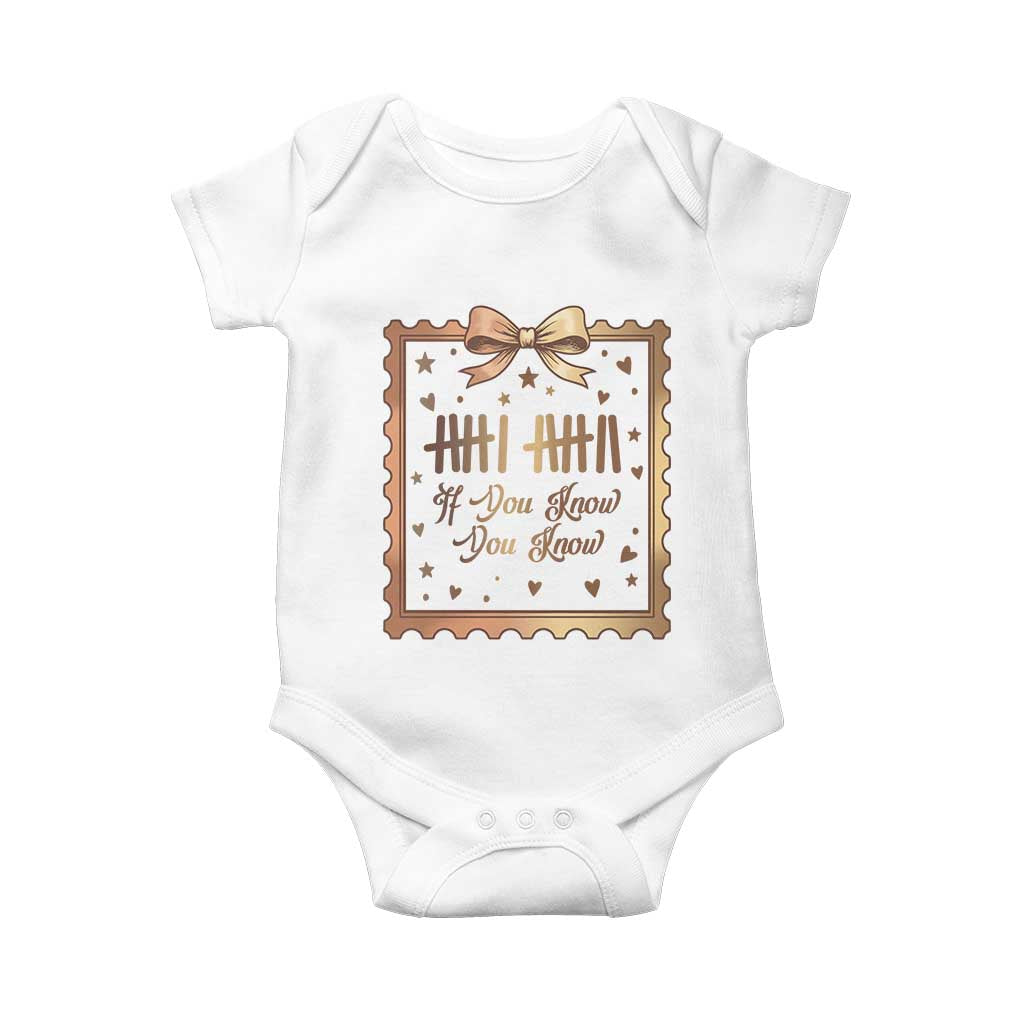 If You Know You Know Six Seven Meme Baby Onesie African American Gift