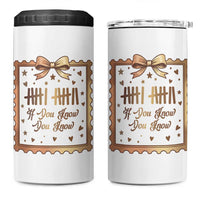 If You Know You Know Six Seven Meme 4 in 1 Can Cooler Tumbler African American Gift