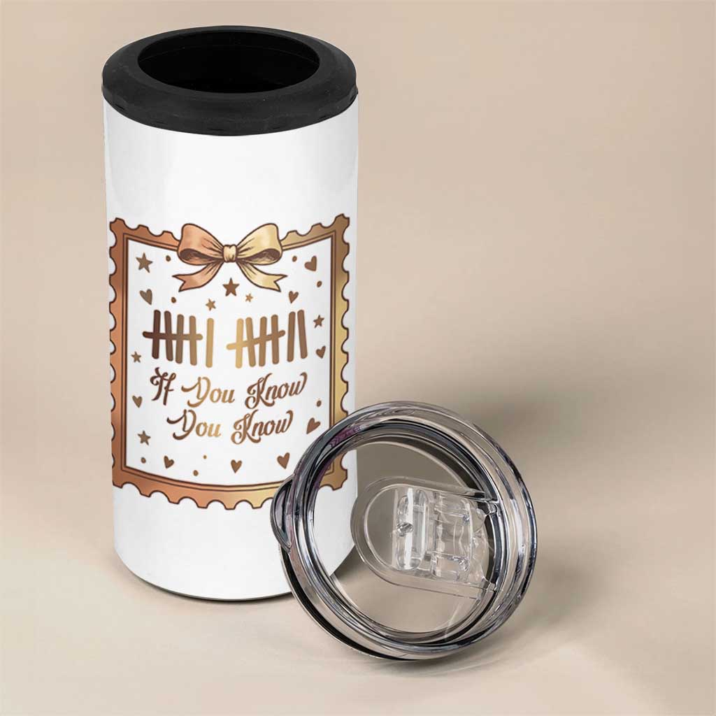 If You Know You Know Six Seven Meme 4 in 1 Can Cooler Tumbler African American Gift