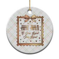 If You Know You Know Six Seven Meme Ceramic Ornament African American Gift
