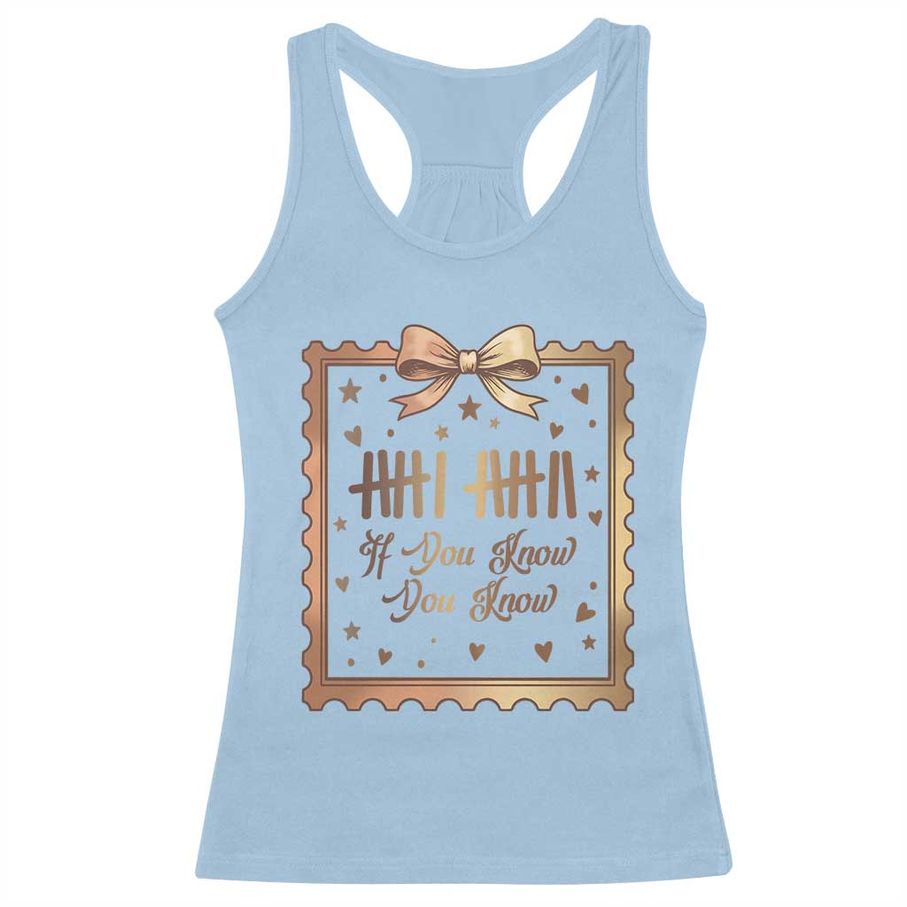 If You Know You Know Six Seven Meme Racerback Tank Top African American Gift