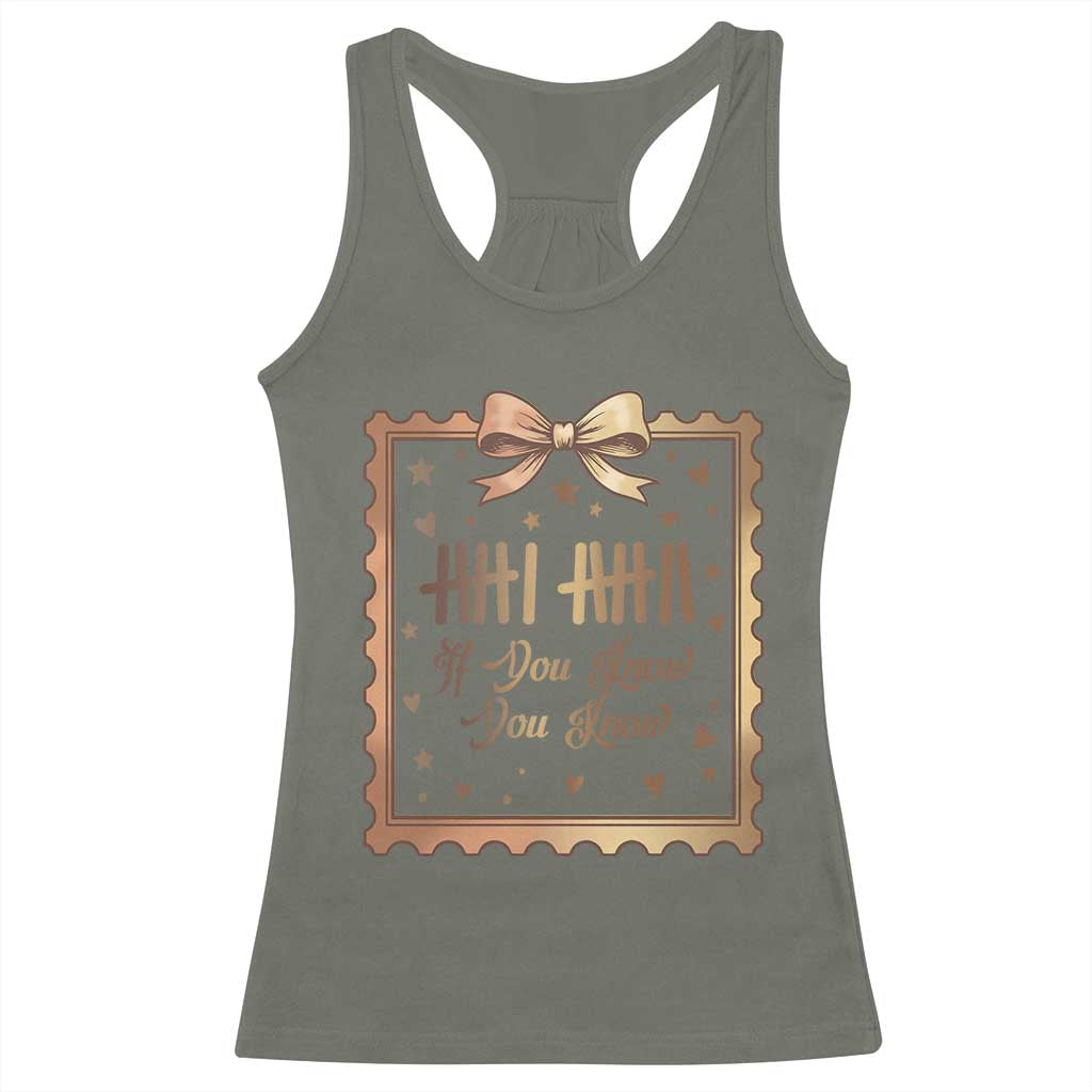 If You Know You Know Six Seven Meme Racerback Tank Top African American Gift