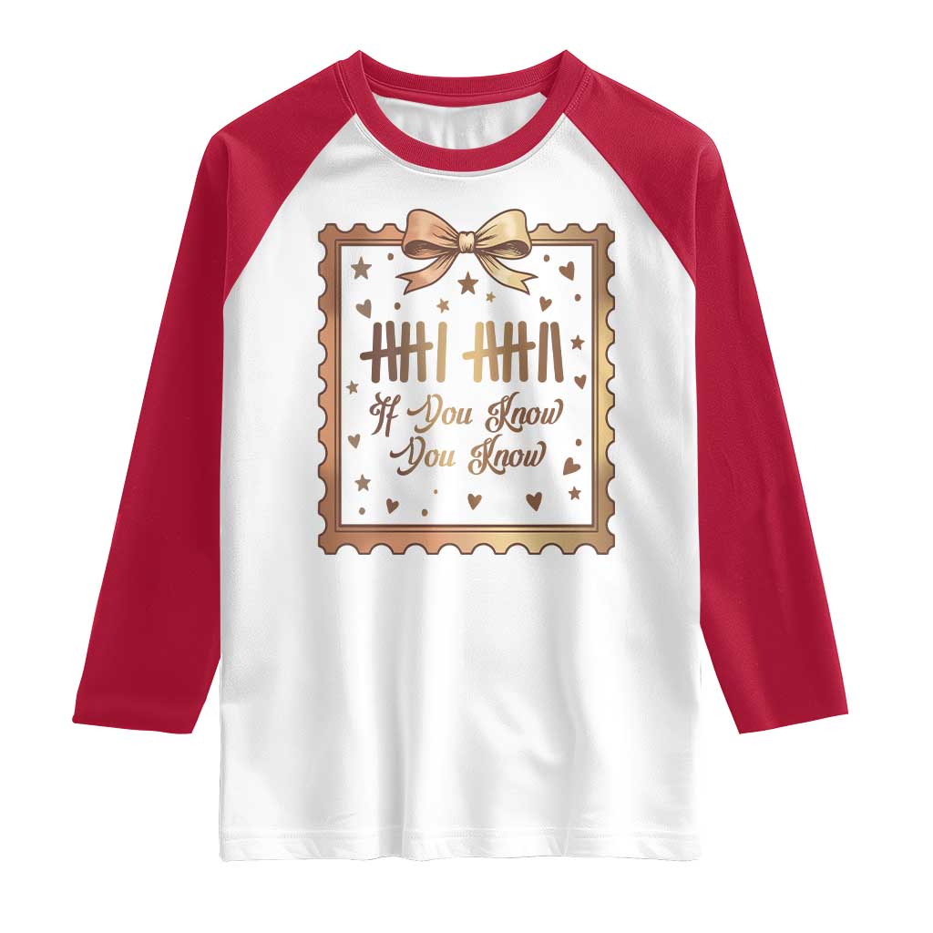 If You Know You Know Six Seven Meme Raglan Shirt African American Gift