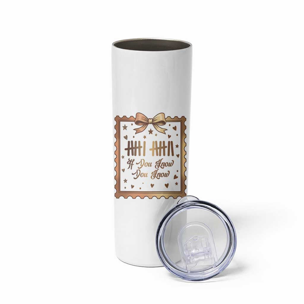 If You Know You Know Six Seven Meme Skinny Tumbler African American Gift