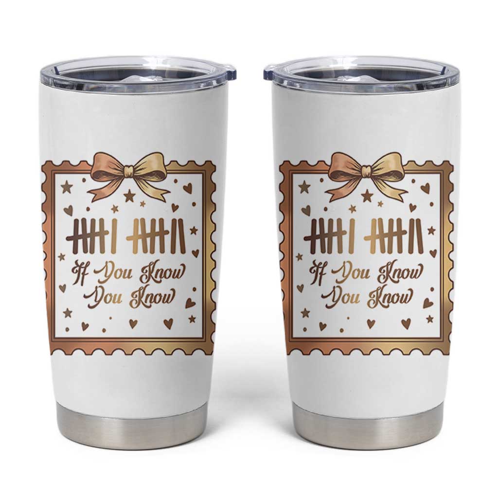 If You Know You Know Six Seven Meme Tumbler Cup African American Gift