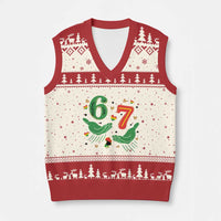 67 Meme Black History Month V-Neck Knit Sweater Vest African American Gift