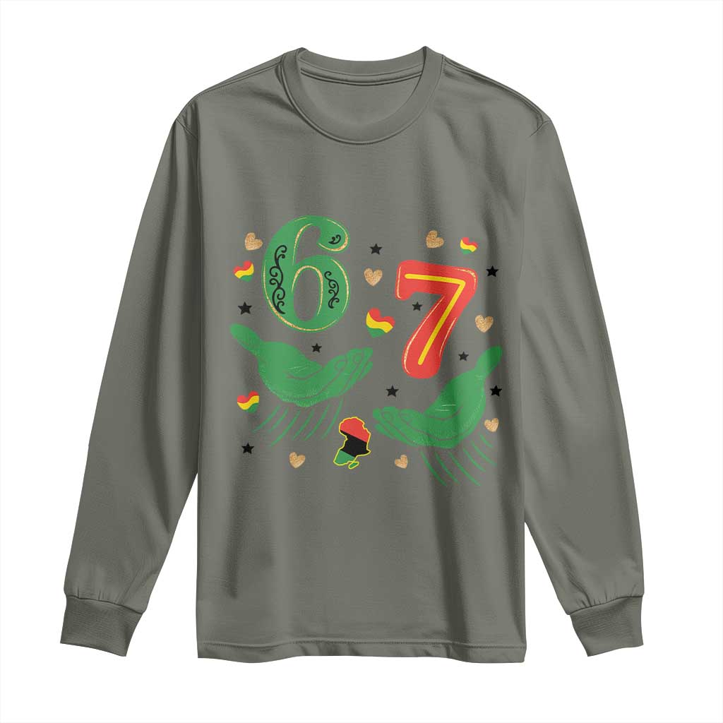 67 Meme Black History Month Long Sleeve Shirt African American Gift