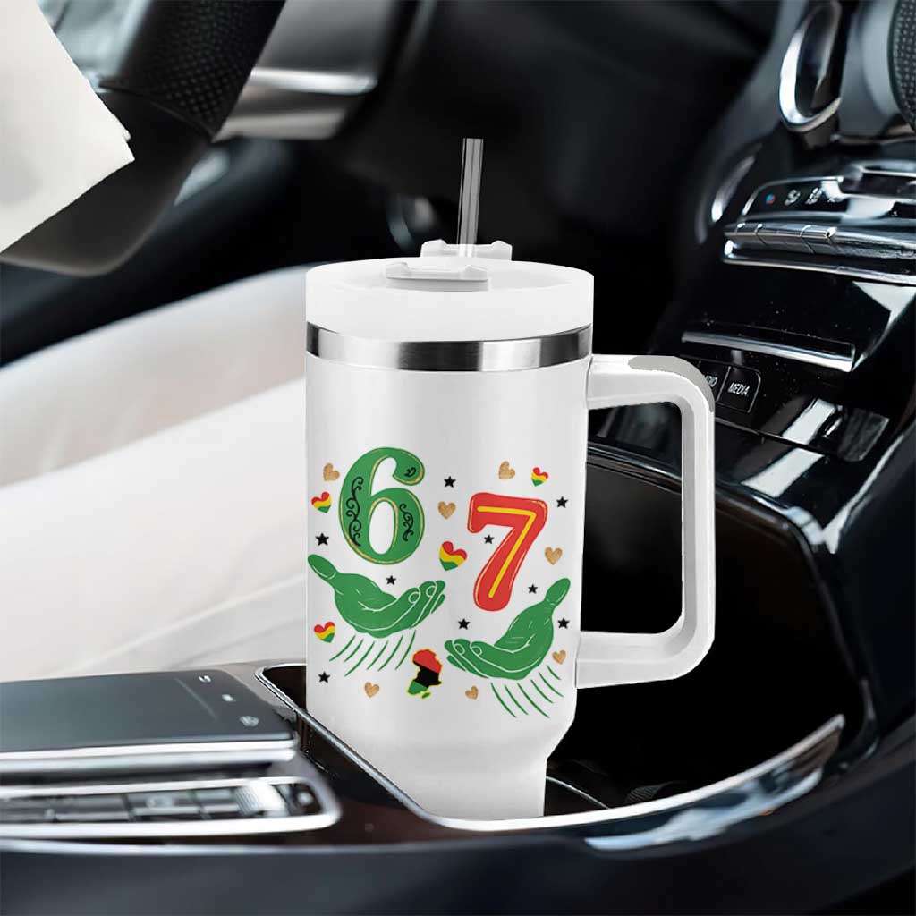 67 Meme Black History Month Tumbler With Handle African American Gift