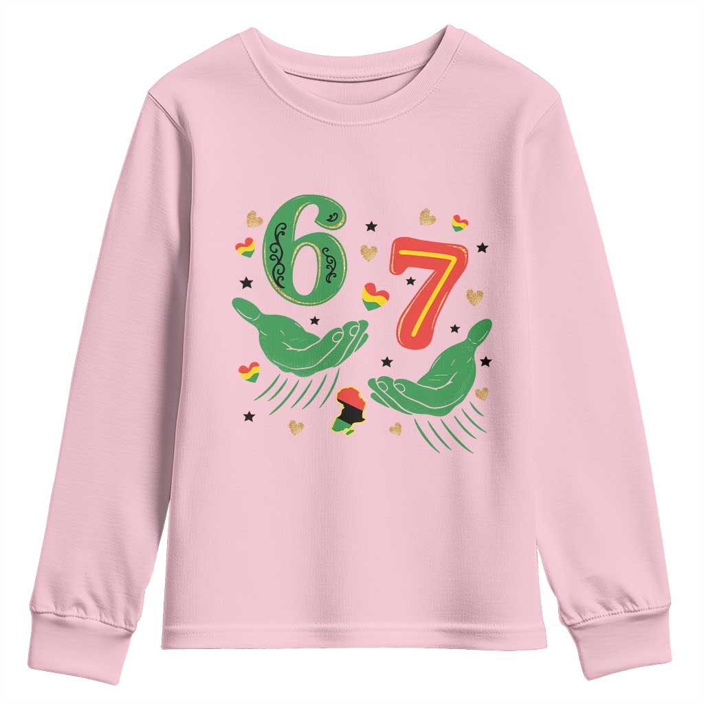 67 Meme Black History Month Youth Sweatshirt African American Gift