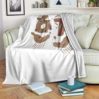 Funny Six Seven Meme Throw Blanket Black History Women Gift