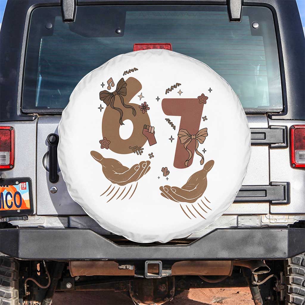 Funny Six Seven Meme Spare Tire Cover Black History Women Gift