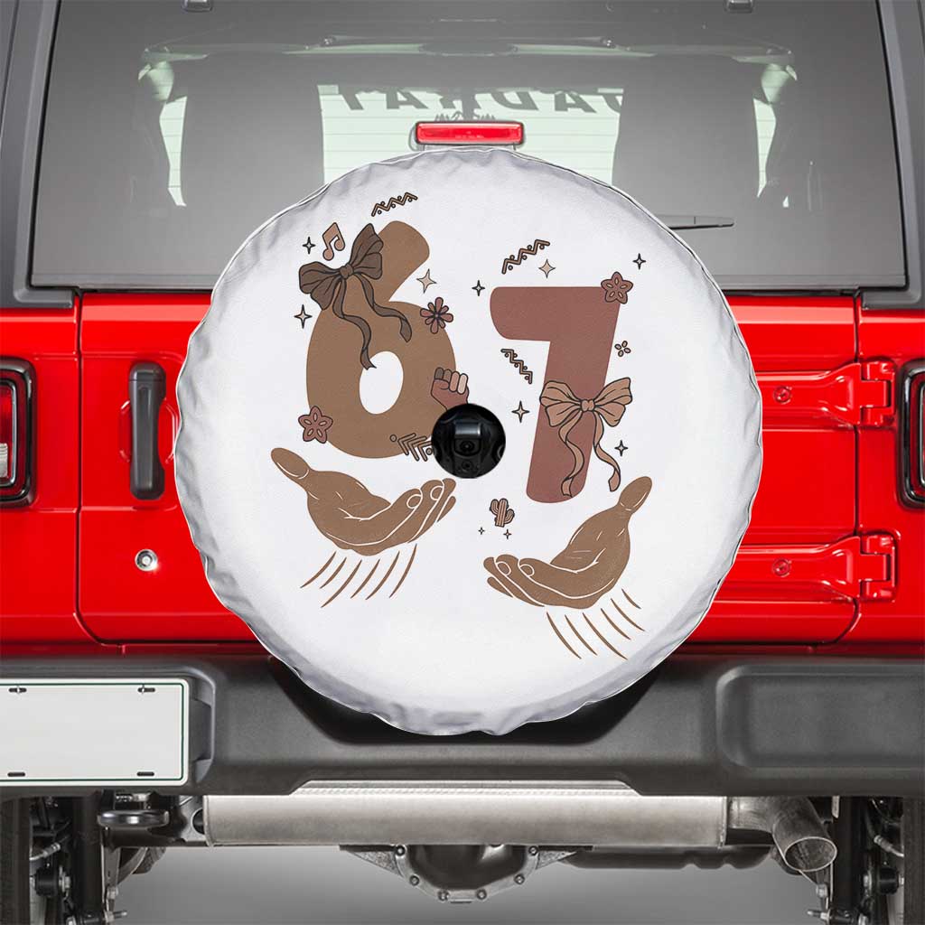 Funny Six Seven Meme Spare Tire Cover Black History Women Gift