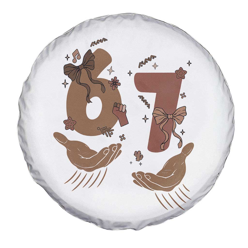 Funny Six Seven Meme Spare Tire Cover Black History Women Gift