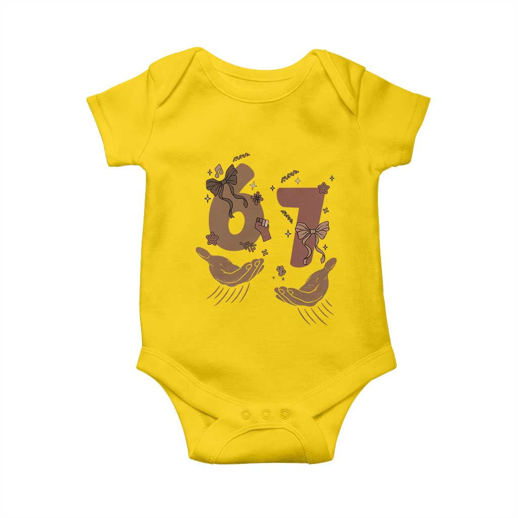 Funny Six Seven Meme Baby Onesie Black History Women Gift