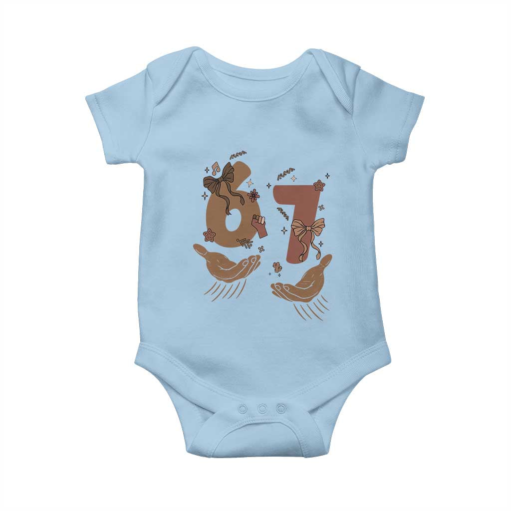 Funny Six Seven Meme Baby Onesie Black History Women Gift