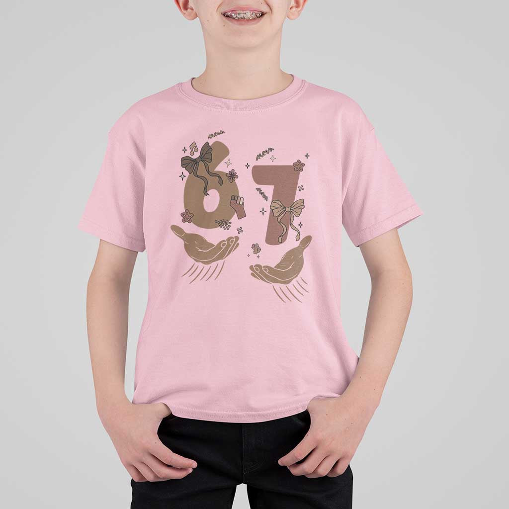Funny Six Seven Meme T Shirt For Kid Black History Women Gift