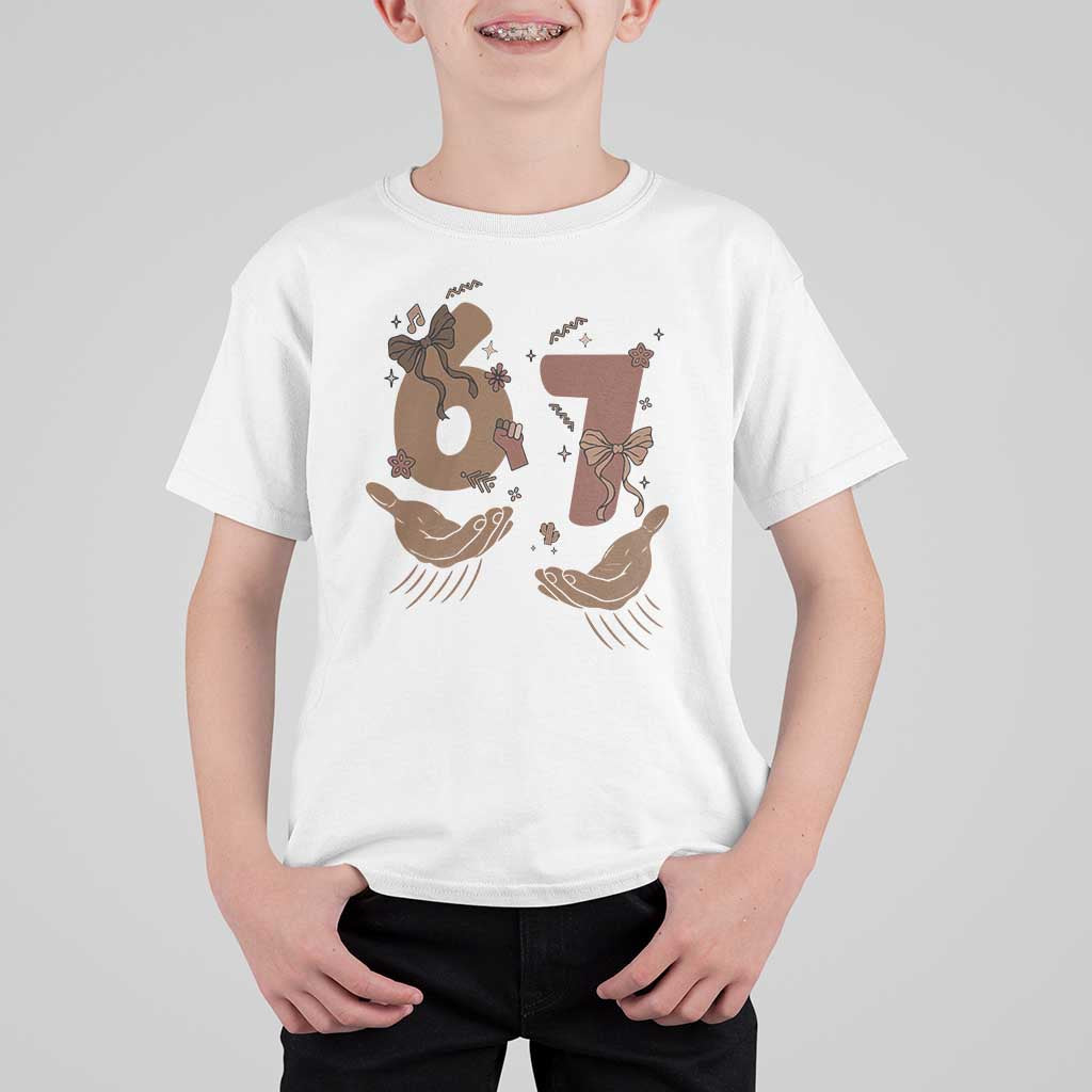 Funny Six Seven Meme T Shirt For Kid Black History Women Gift