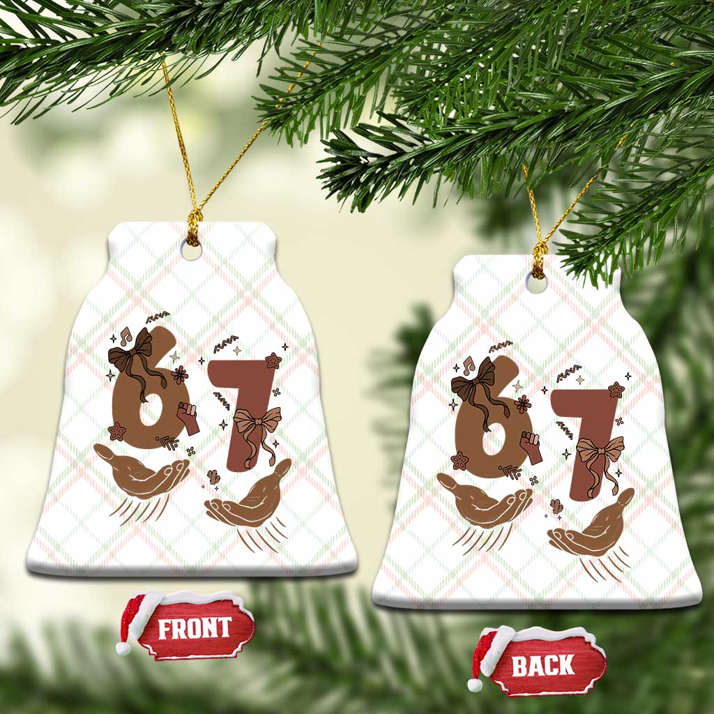 Funny Six Seven Meme Ceramic Ornament Black History Women Gift