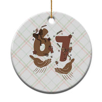 Funny Six Seven Meme Ceramic Ornament Black History Women Gift