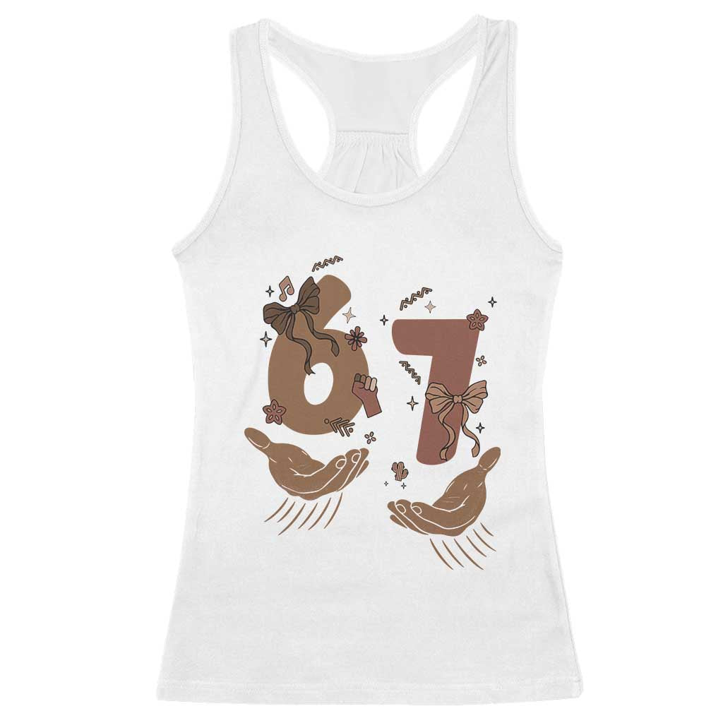 Funny Six Seven Meme Racerback Tank Top Black History Women Gift